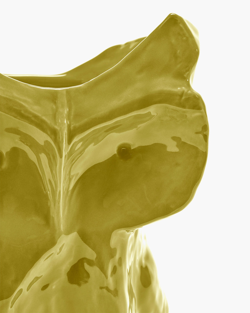 Owl vase S yellow After Midnight
